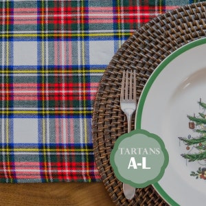 Reversible Homespun Tartan Placemat (tartans A-L)