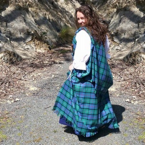 Scottish Arisaid or Earasaid - A-L Tartans - Homespun Wool Blend