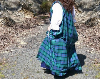 Scottish Arisaid or Earasaid - A-L Tartans - Homespun Wool Blend