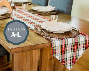 Reversible Homespun Tartan Table Runner (A-L Tartans)