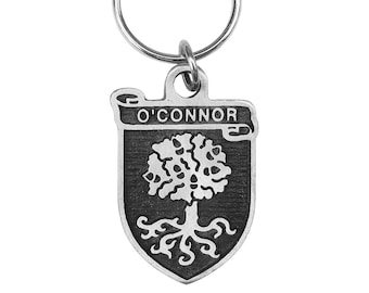 O&#39;Connor Irish Coat of Arms Pewter Key Chain