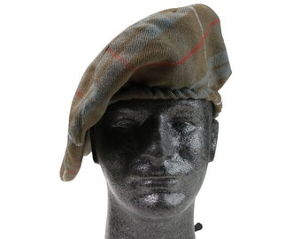 Fraser Hunting Weathered Homespun Tartan Tam - Wool Blend Tam - Fraser Hunting Weathered Tam