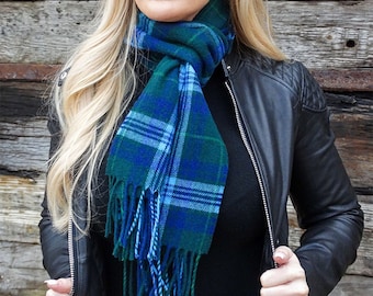 Jones/John Welsh Tartan Scarf - Welsh Lambswool - Made in Wales
