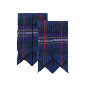 Masonic (Freemason) Flashes - Homespun Tartan Flashes - Wool Blend Flashes