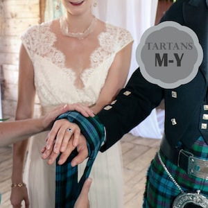 Homespun Tartan Handfasting (M-Y tartans)
