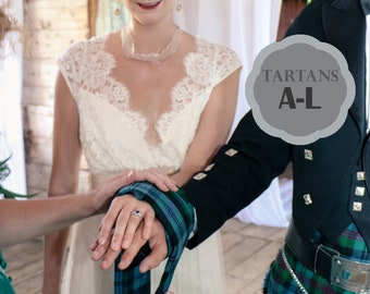 Homespun Tartan Handfasting (A-L tartans)