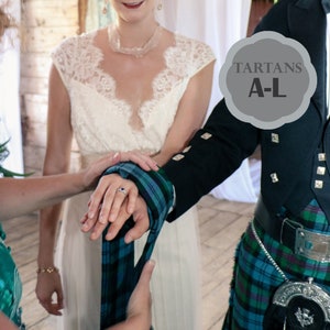 Homespun Tartan Handfasting (A-L tartans)