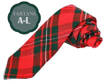 Homespun Tartan Neckties (tartans A-L)