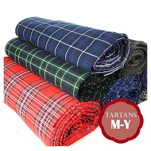 Silk tartan sale by the yard