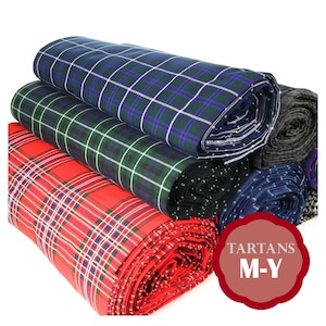 Homespun Tartan by the Yard, M-Y tartans