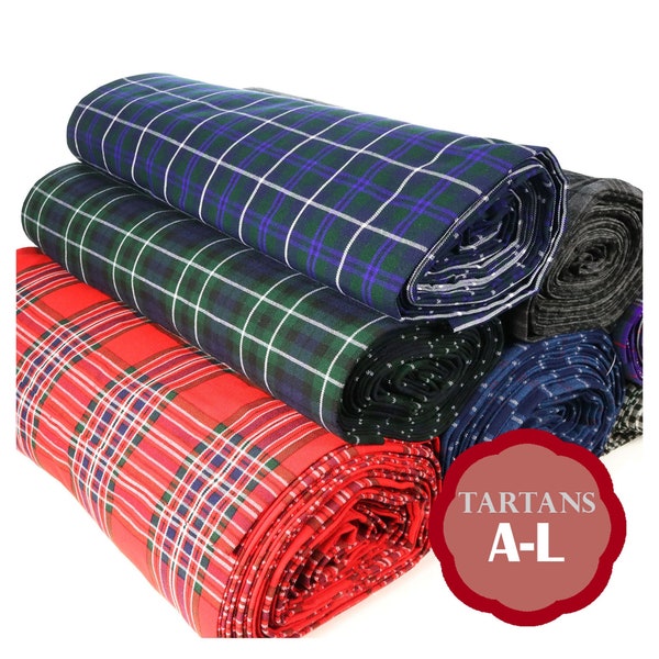 Homespun Tartan by the yard, A-L tartans