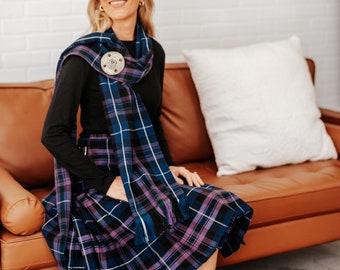 Traditional Scottish Sash - A-L Tartans - Homespun Wool Blend