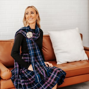Traditional Scottish Sash - A-L Tartans - Homespun Wool Blend