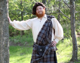 Highland Kilt Shirt - The Celtic Croft - Rustic Highland Kilt Shirt