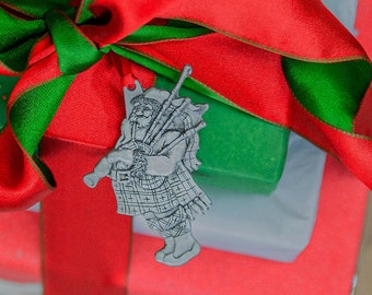 Santa Piper Tree Ornament - Christmas Decoration