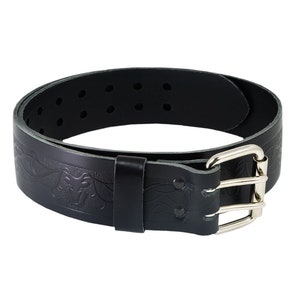 Stag Utility Leather Belt and Buckle - Made in Scotland - The Celtic Croft