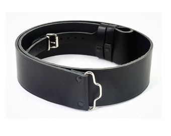 Quality Smooth Leather Kilt Belt - The Celtic Croft - Made in Scotland