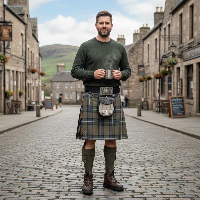 Claymore and Targe Kilt Belt Buckle | Scottish Sword & Shield Pewter Buckle | Highland Heritage Accessory image 4
