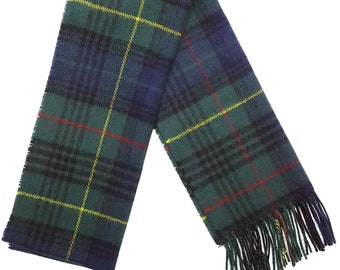 Stewart Hunting Modern Tartan Lambswool Scarf - Made in Scotland - In Stock and Ready to Ship!