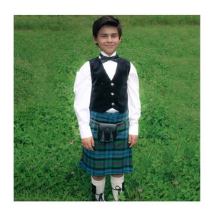 Quality Wool Blend Kilt for Kids (Tartans A-L)