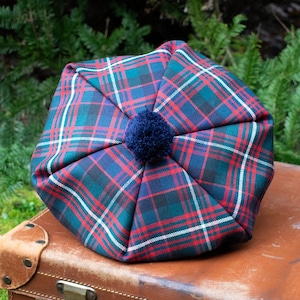 Scottish Tam Made in Scotland! Available in Official Clan Tartans - Plaid Hat