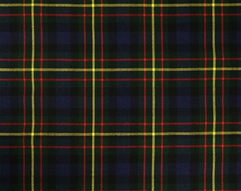 MacLaren Modern Tartan - Homespun Wool Blend Tartan Fabric - Machine Washable