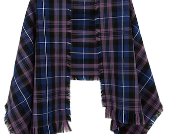 Tartan Scottish Stole - A-L Tartans - Homespun Wool Blend