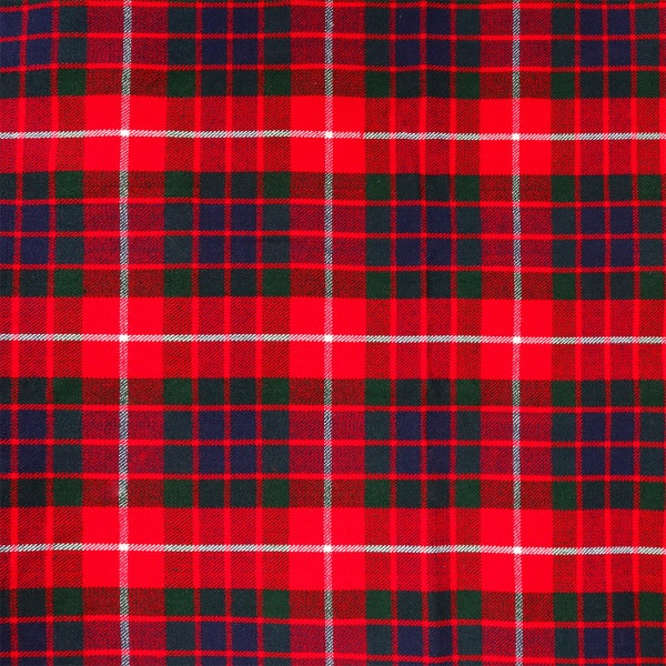 Fraser Red Dress Tartan Women's Lapel Shirt Dress With Long Sleeve