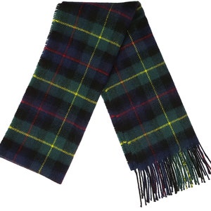 Farquharson Modern Tartan Lambswool Scarf - Made in Scotland - In Stock! Ready to Ship