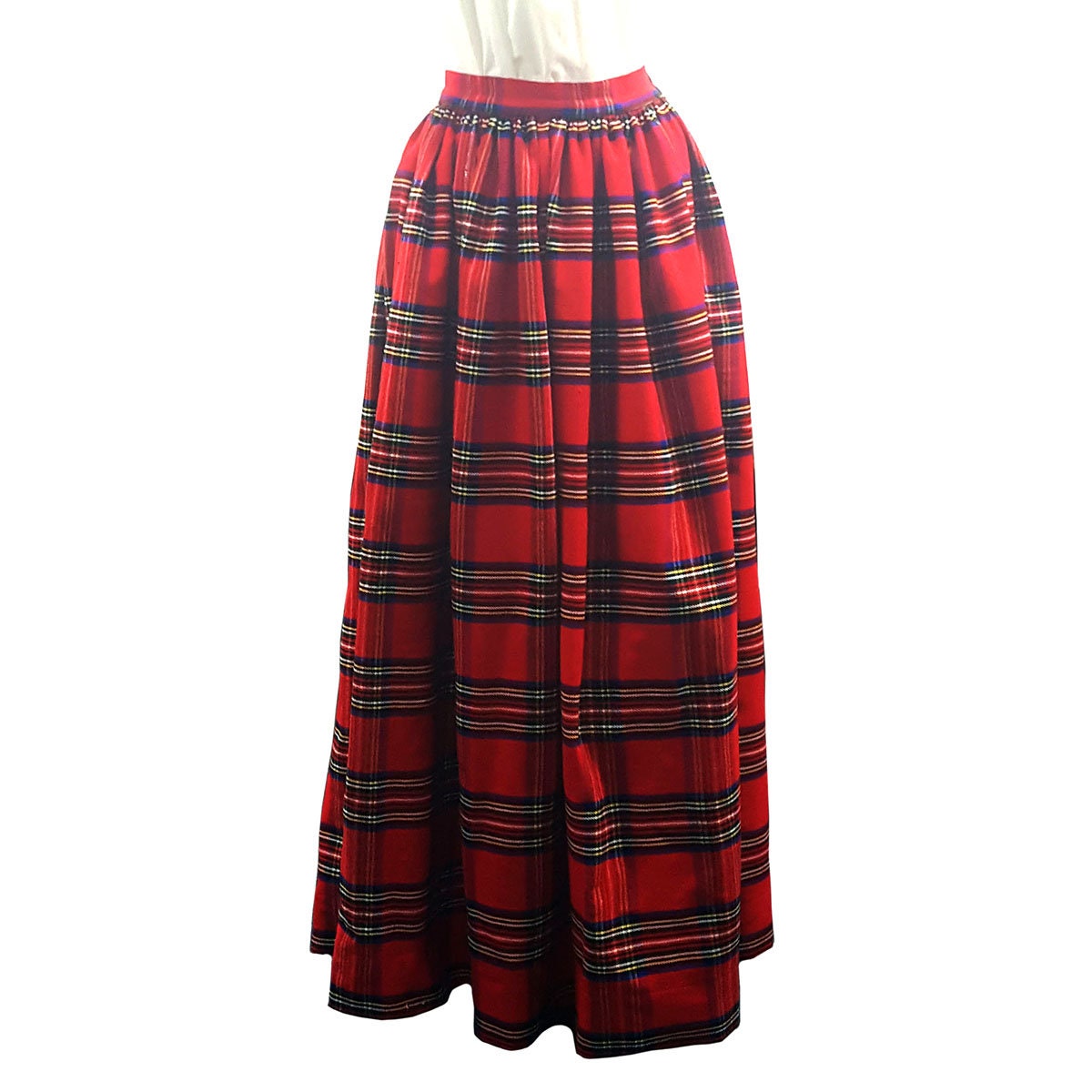 Gathered Skirt MY Tartans Full Length Homespun Wool Etsy