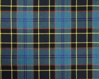 U.S. Air Force Tartan - Homespun Wool Blend Tartan Fabric - Machine Washable