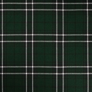 MacLean Hunting Modern Tartan - Homespun Wool Blend Tartan Fabric - Machine Washable