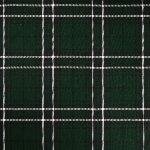 MacLean Hunting Modern Tartan - Homespun Wool Blend Tartan Fabric - Machine Washable