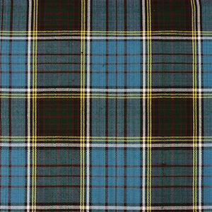 Anderson Modern Tartan - Homespun Wool Blend Tartan Fabric - Machine Washable