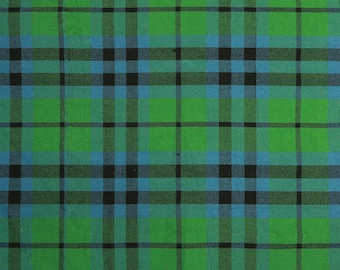 Remanente de tela escocesa antigua de Keith: retales de cuadros caseros: telas para costura, acolchado y manualidades