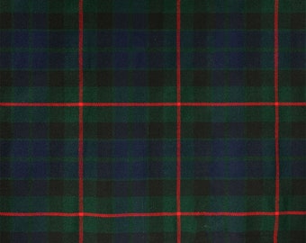 Gunn Modern Tartan - Homespun Wool Blend Tartan Fabric - Machine Washable