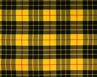 MacLeod Dress (Lewis) Modern Tartan - Homespun Wool Blend Tartan Fabric - Machine Washable