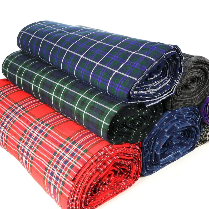 Lamont Ancient Tartan Homespun Wool Blend Tartan Fabric Machine Washable image 2