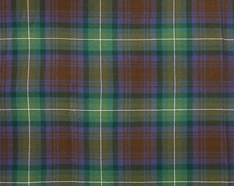 Isle of Skye Tartan - Homespun Wool Blend Tartan Fabric - Machine Washable