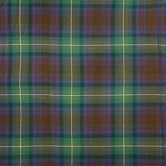 Isle of Skye Tartan - Homespun Wool Blend Tartan Fabric - Machine Washable