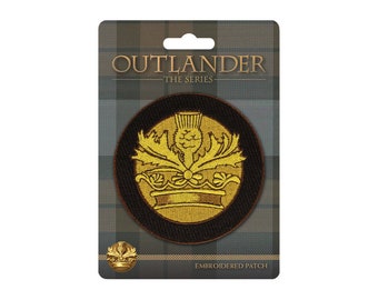OUTLANDER Crown & Thistle Embroidered Patch - Official OUTLANDER Merchandise