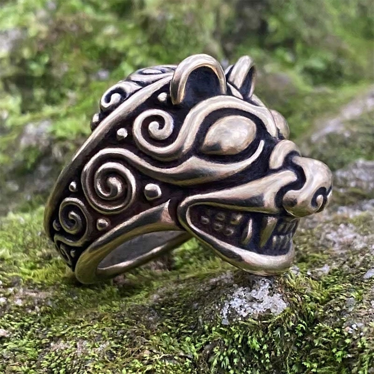 Norse Bear Ring - Bronze or Silver