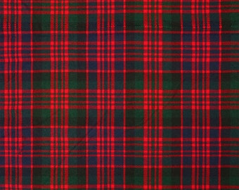 MacDonald Modern Tartan - Homespun Wool Blend Tartan Fabric - Machine Washable