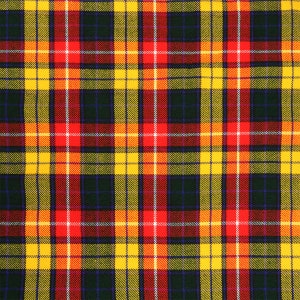 Buchanan Modern Tartan - Tartan-Stoff - Handgesponnene Wollmischung - Maschinenwaschbar