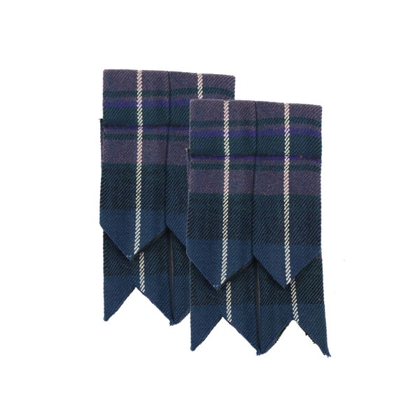 Pride of Scotland Flashes - Homespun Tartan Flashes - Wool Blend Flashes
