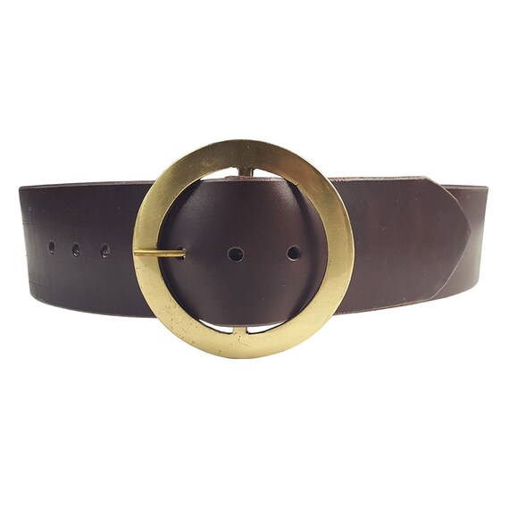 3 inch wide leather belt discount