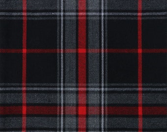 Spirit of Highlander Tartan - Homespun Wool Blend Tartan Fabric - Machine Washable