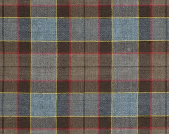 OUTLANDER Inspired Fraser Homespun Wool Blend Tartan Fabric - The Celtic Croft