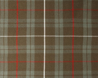 Fraser Hunting Weathered Tartan - Homespun Wool Blend Tartan Fabric - Machine Washable