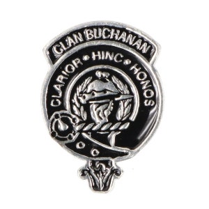 Mini insigne/épinglette en étain Buchanan Clan Crest